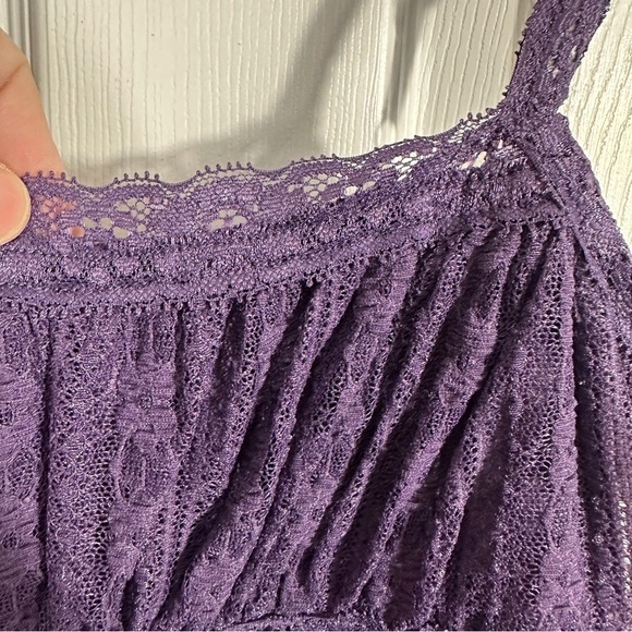 Urban Outfitters Nikita Lace Hanky Hem midi dress, purple, sz S, NEW - Picture 7 of 16